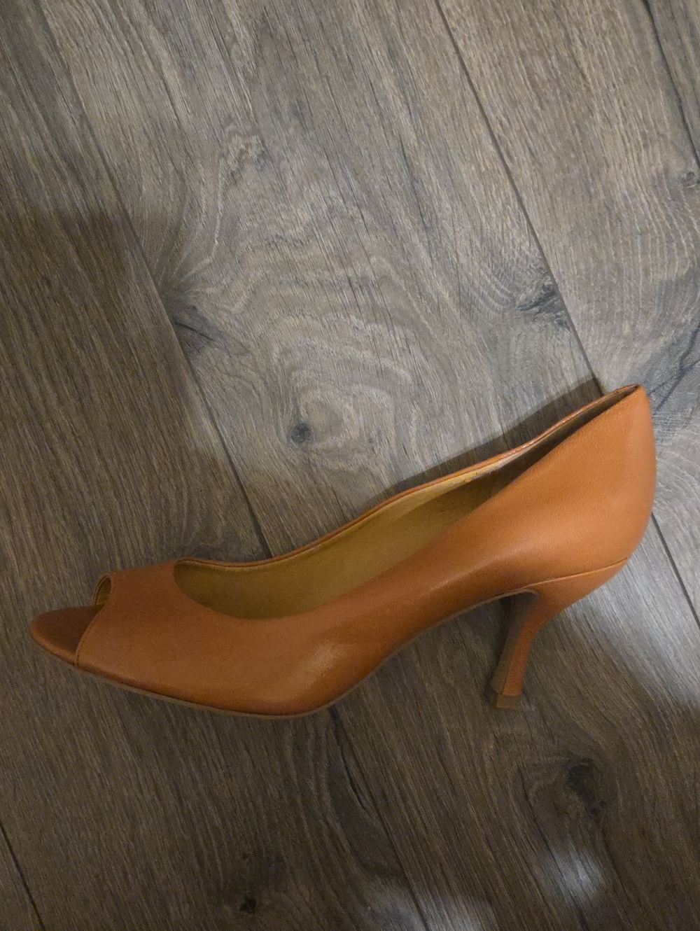 Nine West Women's Peep-Toe Pump in Tan Brown